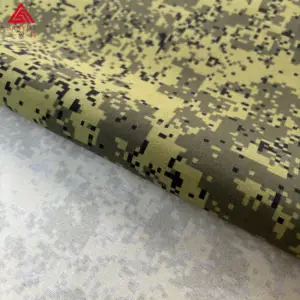 Su geçirmez kamuflaj desen 228T naylon Taslan kumaş laminasyon kumaş
