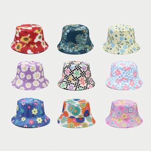 2024 New Flower Patterned Reversible Bucket <b>Hat</b> Outings Sun <b>Hats</b> <b>for</b> Women Summer - Product Image 2