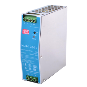 NDR-120-12 120W แหล่งจ่ายไฟแบบราง DIN แบบเอาต์พุตเดี่ยวสำหรับตู้ควบคุมระบบอัตโนมัติ PLC - Product Image 1