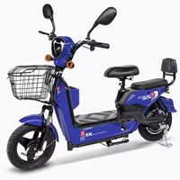 Mopeds électriques fabriqués en Chine avec cadre en acier au carbone et moteur sans balais pour adultes