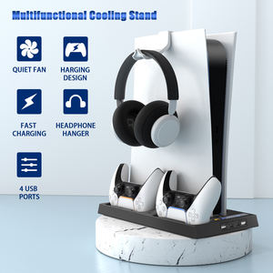 El precio más barato <span class=keywords><strong>PS5</strong></span> Slim soporte de refrigeración multifuncional con 2 asas Base de carga CD ranura de almacenamiento accesorios de juego - Product Image 2