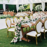 Chaise de salle à manger Chiavari en titane or cadre en acier inoxydable chaise de mariage de banquet moderne fêtes en plein air restaurants hôtels