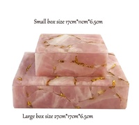 Luxe Rose Cristal Précieuses Bijoux Boîte De Rangement Pour La Décoration