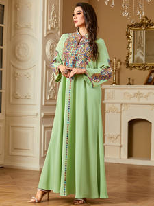 Muslim Eid <b>Dress</b> for <b>Women</b> Embroidery Abaya Party Caftan Robe Jalabiya Ramadan Morocco Dubai <b>Kaftan</b> Islam 2025 Vestidos Largos - Product Image 4