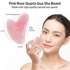 Equipo de Belleza para Masaje Facial Gua Sha de Cuarzo y Jade para Uso Doméstico, Instrumento de Masaje Corporal, Precio Especial - Product Image 3