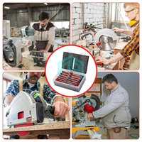 Outil à main pour le travail du bois Table de précision scie ensemble de jauge de hauteur 7 pièces blocs de configuration barres de configuration de Table de routeur en aluminium