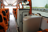 Autocar de luxe TENGLONG de 12,5 m, diesel, 49 places, moteur Weichai avec réfrigérateur
