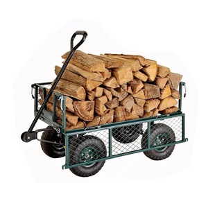 Chariot de jardin en maille OEM 1100x520x1015mm, remorque à outils robuste à quatre roues - Product Image 5