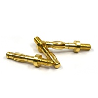 Adaptateur USB de sécurité à montage sur circuit imprimé, connecteur banane électrique, borne de liaison à vis, 2 mm, 4 mm, plaqué or, double connecteur BNC