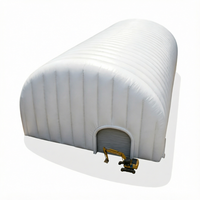 DY DYI-088 Tente dôme gonflable double couche en PVDF imperméable 50*20M, résistante au feu, écologique, structure membranaire pour garage, quatre postes