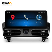 Lecteur multimédia de voiture avec écran tactile Android 12,3 pouces, navigation Google, CarPlay pour Mercedes C W205 GLC X253 2015-2019