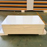 Panneau sandwich PIR isolé pour mur extérieur, chambre froide, entrepôt, haute efficacité thermique, résistant à l'eau/au feu, écologique