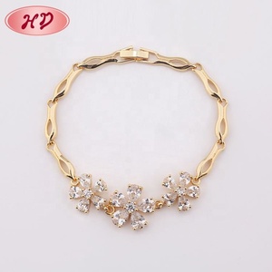 กำไลข้อมือผู้หญิงดีไซน์ล่าสุดประดับด้วยคิวบิกเซอร์โคเนียหลากสีสัน - Product Image 2