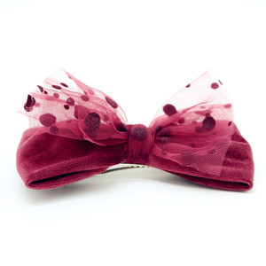 Terciopelo de puntos invierno dos capa accesorios <span class=keywords><strong>para</strong></span> el <span class=keywords><strong>cabello</strong></span> arco niñas nudo pinzas de cocodrilo - Product Image 1