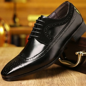 Chaussures Oxford légères pour hommes en cuir PU et daim gaufré, respirantes, antidérapantes, à lacets, pour mariage, soirée, printemps-été - Product Image 4
