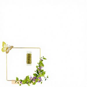 Centro de Mesa Decorativo con Aro Floral Cuadrado de Hierro Hecho a Mano, de 8-24 Pulgadas, para Bodas y Festividades - Product Image 1