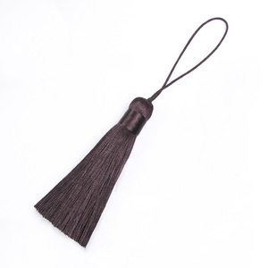 Tassel Fringe 8cm Short Plump Polyester Decorative <b>Bookmark</b> Tassel Gift Use - Product Image 2