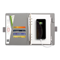 Lork nouveau A5 A6 Agenda Power Bank avec bande élastique sans fil téléphone charge spirale lié agenda planificateur pour papeterie de bureau