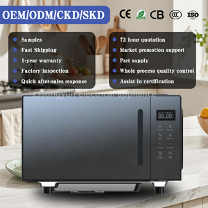 Horno Microondas Fácil de Usar para el Hogar, 20l, Color Negro y Blanco, Versión en Inglés, Horno Microondas Doméstico de Calentamiento Rápido - Product Image 4
