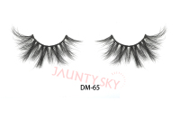 Jaunty Sky Factory Oem 100% Cils en bande de fourrure de vison véritable 3D 25mm Cils à bande complète avec marque privée Vendeur en gros