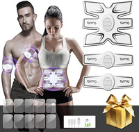 Appareil d'entraînement musculaire EMS rechargeable six-en-un, stimulateur d'abdominaux, masseur TENS OEM, vente chaude