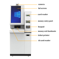 Stan Layanan Mandiri layar sentuh dengan pemindai kode QR dan Printer termal untuk pembayaran tanpa uang di Mall dan Bank