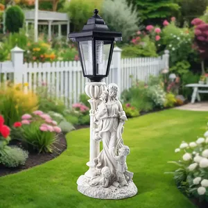 Angelo madre e bambino giardino statua-elegante decorazione interna/esterna con elegante angelo che tiene il bambino - Product Image 4