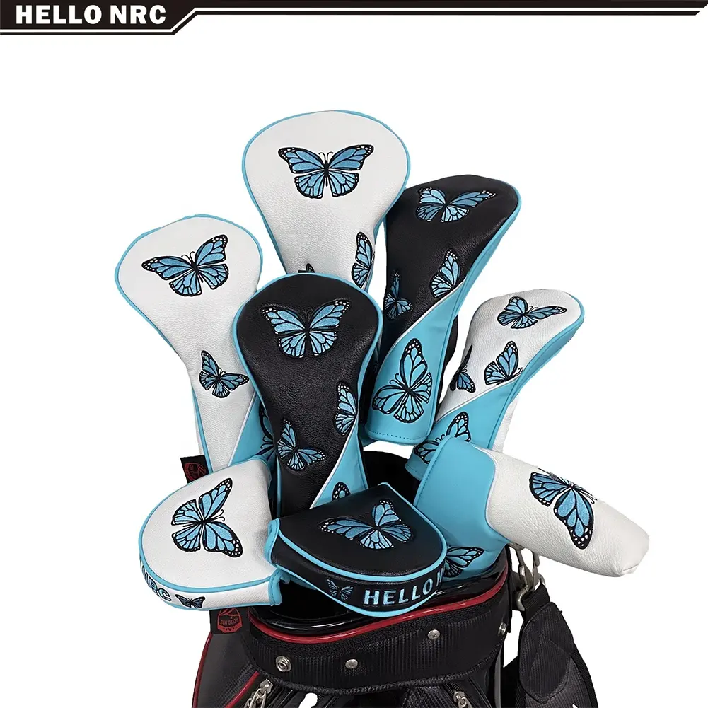 Coques rigides de golf en cuir PU de conception personnalisée Logo personnalisé de meilleure qualité