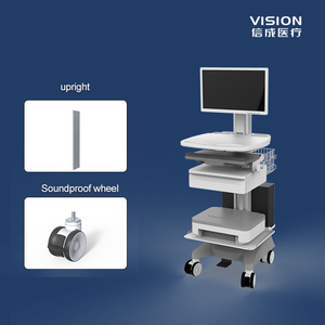 Chariot pour ordinateur portable médical en aluminium durable Design industriel Poste de travail <span class=keywords><strong>mobile</strong></span> pour hôpital avec roues pour la clinique et le salon - Product Image 4