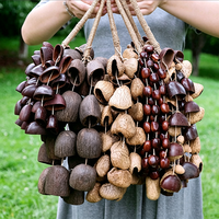 Shaker en coquille de graines de Chacha Kenari naturelles, 84 pièces, fait main, pour musique acoustique en direct et enregistrée