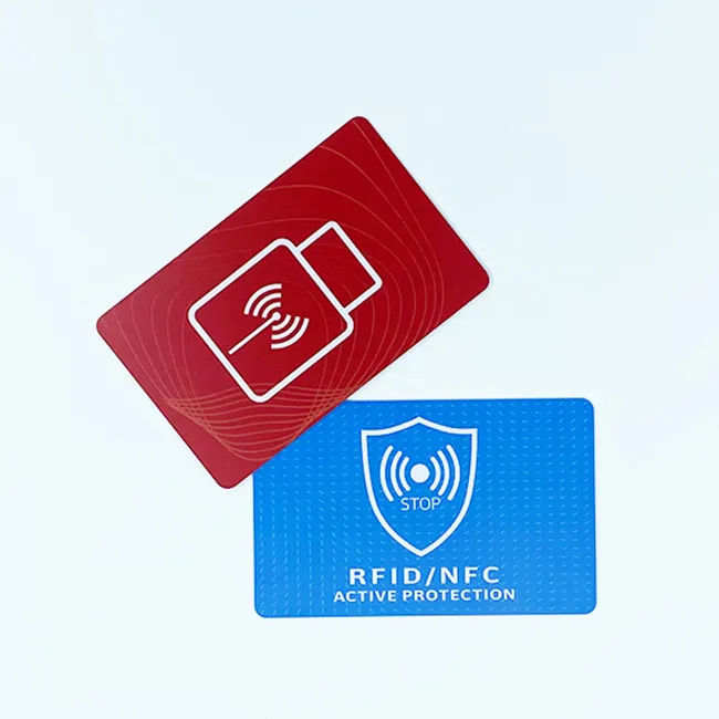 ID/銀行カードの盗難を防ぐためのRfidブロッキングカードNfcシールド盗難防止スワイプ