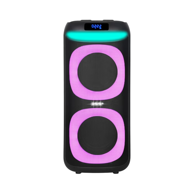 NDR-1908 Dual 8inch Loudspeaker Wireless Portable Karaoke Speaker with Wireless MIC