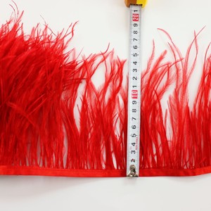 Chất Lượng Cao Ánh Sáng Màu Hồng 10-15Cm Đà Điểu Lông Cắt Tỉa Nhuộm Ren Trim Cho Cửa Hàng Trang Phục May Phụ Kiện Nhà Máy Trực Tiếp - Product Image 5