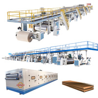 Ligne de production de carton ondulé haute performance à 3/5/7 couches pour usine d'emballage