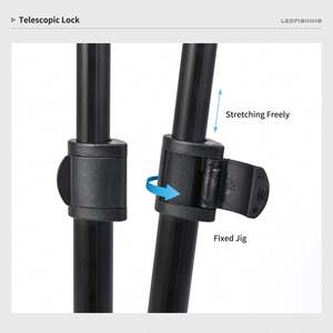 NOUVEAU Filet d'atterrissage de pêche OEM <span class=keywords><strong>en</strong></span> alliage d'aluminium durable télescopique extensible à 95cm <span class=keywords><strong>en</strong></span> maille pliante libération sûre de capture de poisson - Product Image 5