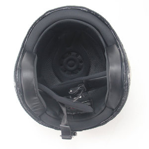 <span class=keywords><strong>Casco</strong></span> Moto Retrò in Pelle 3/4 Aperto, Fatto a Mano, Stile Vintage per Scooter e Ciclomotori, per Uomo e Donna - Product Image 6
