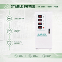 Stabilisateur de tension triphasé 9 kVA 380 V, régulateur automatique avec bobine en cuivre pur pour engrenages de moulage par injection plastique