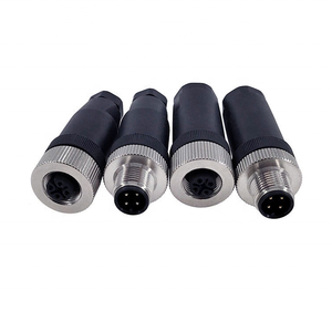 M12 loạt 12 <span class=keywords><strong>pin</strong></span> kết nối không thấm nước 8 Nam Nữ DIN loại Nickel cáp điện dây kết nối 1-16 Đánh giá hiện tại 3P 6P 16P - Product Image 3