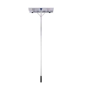 Râteau à neige industriel en alliage d'aluminium durable, léger, avec manche télescopique réglable, blanc <span class=keywords><strong>Wolin</strong></span>, pour le déneigement - Product Image 3