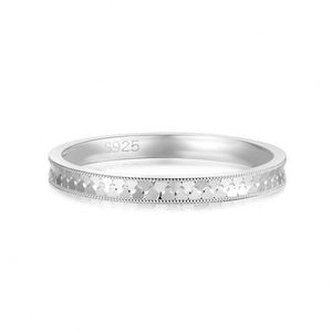 Dylam Fashion Design Wedding Band 14K Gold Rhodium Plated 925 Silver <b>Iced</b> Out Surface Stylish Women Daily Wear Jewelry <b>Rings</b> - Product Image 1