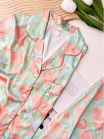 Pakaian Tidur Wanita Piyama De Mujer Damen Pyjama Set Daster Sutra untuk Wanita