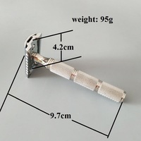 Rasoir de sécurité pour homme Dishi Private Label avec manche en acier inoxydable 316 CNC et tête de haute qualité