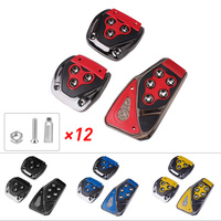 Accessoires de voiture : Kit universel de pédales de course, pédales de frein manuelles et repose-pieds avec protections