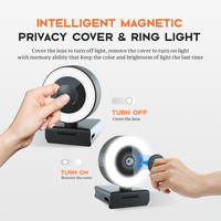 Anywii OEM ODM uzaktan kumanda 2k webcam zoom hd webcam ile halka ışık usb web cam 1080p canlı yayın kamera