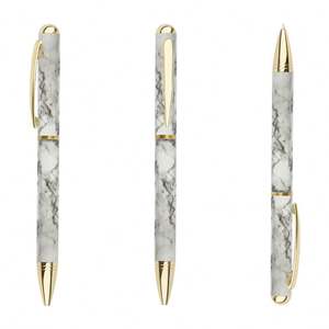 Bolígrafo de punta redonda de alta calidad con cuerpo de colores, tinta suave, bolígrafo profesional para oficina, logotipo personalizado - Product Image 3