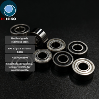 Cartouche de rotor de turbine dentaire haute vitesse SR2-5Z en céramique, à rangée unique, précision P4, compatible autoclave, OEM