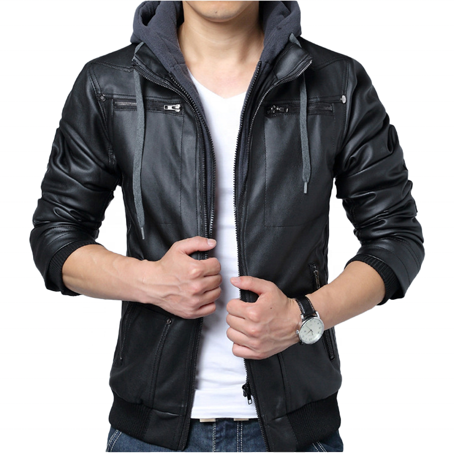 Venta al por mayor casacas cuero hombre capucha-Compre online los mejores casacas  cuero hombre capucha lotes de China casacas cuero hombre capucha a  mayoristas | Alibaba.com
