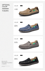 Mocassini Casual da <span class=keywords><strong>Uomo</strong></span> Taglie 40-47, Scarpe Comode in Tessuto e Calzature con Suola Morbida in Stile Trendy - Product Image 3