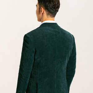 Nouveaux produits Costumes pour hommes <span class=keywords><strong>Costume</strong></span> Slim Fit à simple boutonnage pour <span class=keywords><strong>homme</strong></span> <span class=keywords><strong>Costume</strong></span> en velours côtelé Ensemble deux pièces - Product Image 5