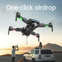 Caméra DWI Dowellin Rc Drone 4k, Airdrop, moteur sans balais, roulement 3D, quadrirotor télécommandé pliable pour enfants et débutants